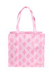 Sac de magasinage avec fermeture &eacute;clair, Rose, Packshot image number 0