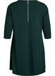 Robe courte &eacute;vas&eacute;e &agrave; manches 3/4, Vert fonc&eacute;, Packshot image number 1