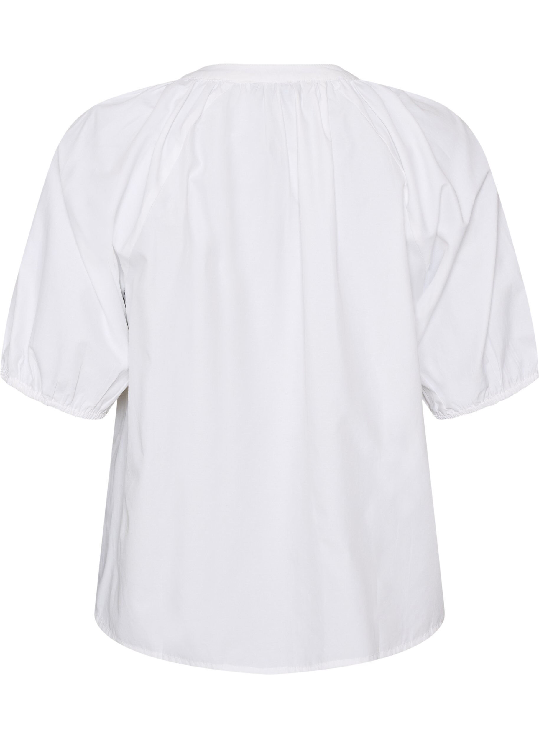 ZizziChemisier avec fermeture boutonn&eacute;e et ceinture &agrave; nouer, Blanc, Packshot image number 1