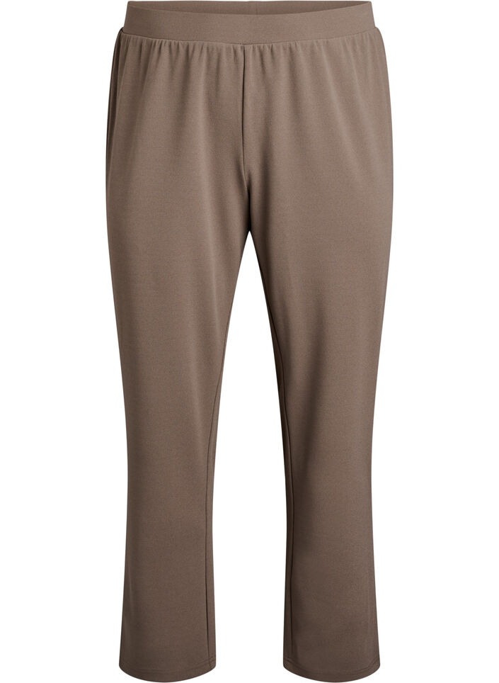 Pantalon &agrave; coupe droite, Beige, Packshot image number 0