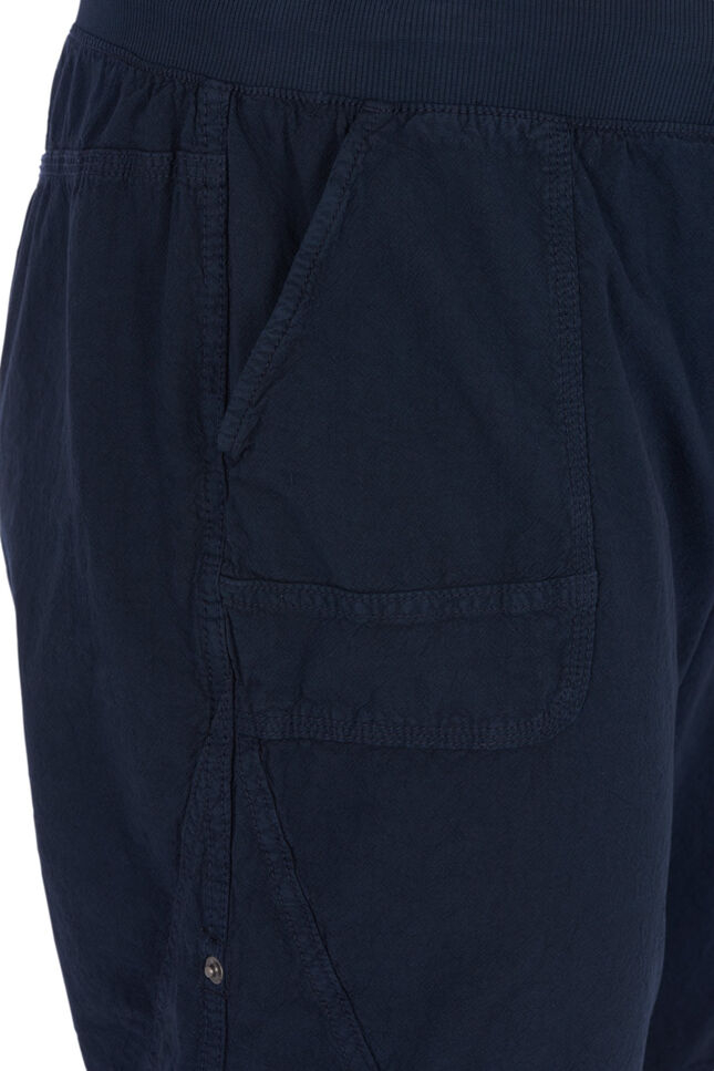 Short ample avec poches en coton, Bleu, Packshot image number 2