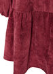 Robe en velours c&ocirc;tel&eacute; coupe A avec col montant, Bordeaux, Packshot image number 3