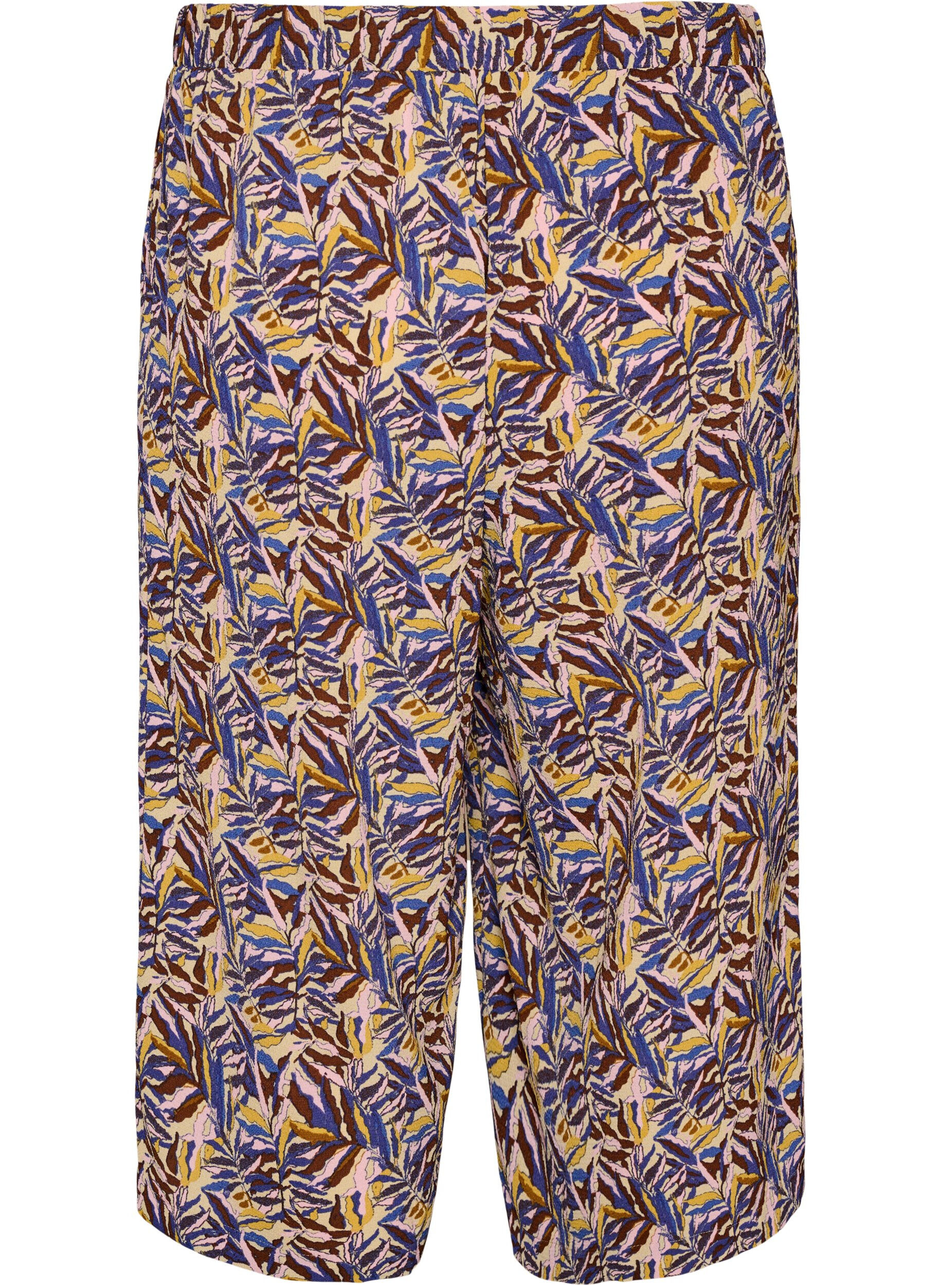 ZizziPantalon ample avec imprim&eacute;, Beige, Packshot image number 1