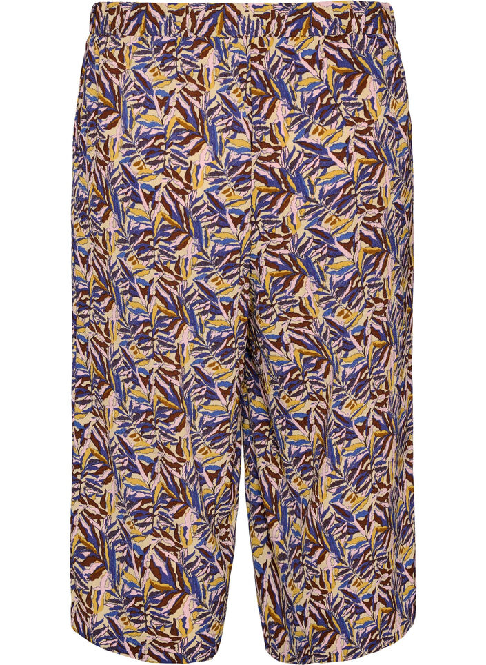 Pantalon ample avec imprim&eacute;, Beige, Packshot image number 1