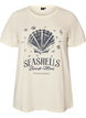 T-shirt en coton avec imprim&eacute;, Vanille, Packshot image number 0