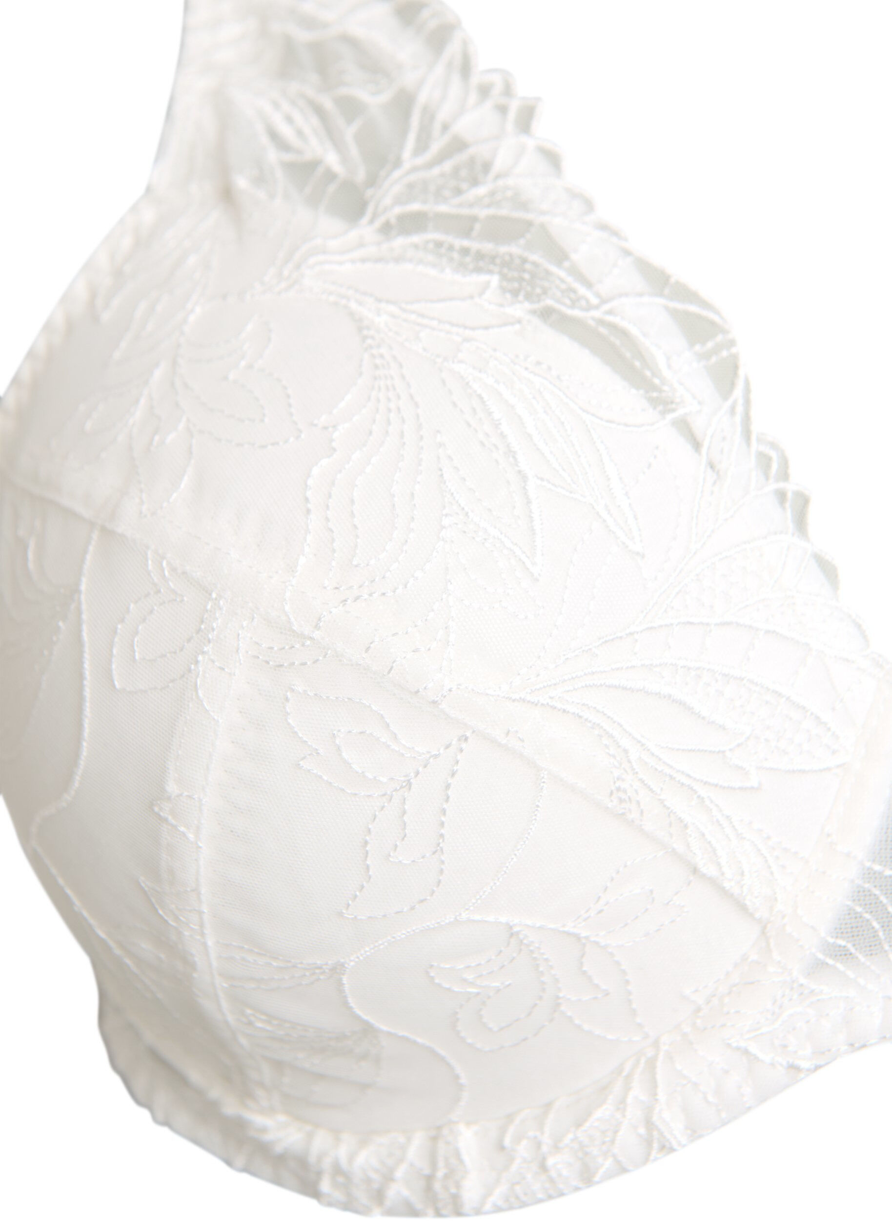 ZizziSoutien-gorge rembourr&eacute; en dentelle avec armatures, Blanc, Packshot image number 2
