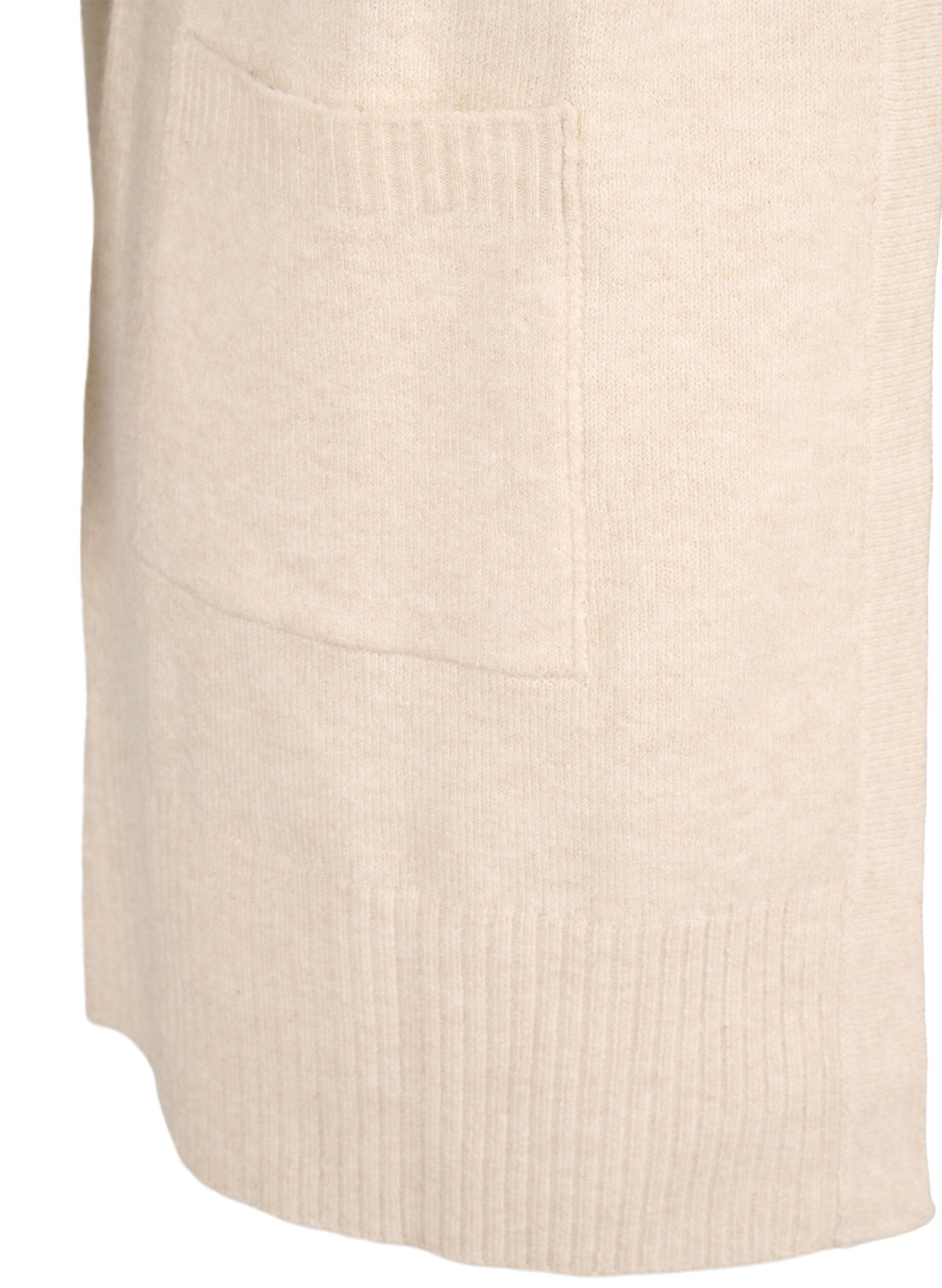 ZizziCardigan en tricot c&ocirc;tel&eacute; avec poches, Beige, Packshot image number 3
