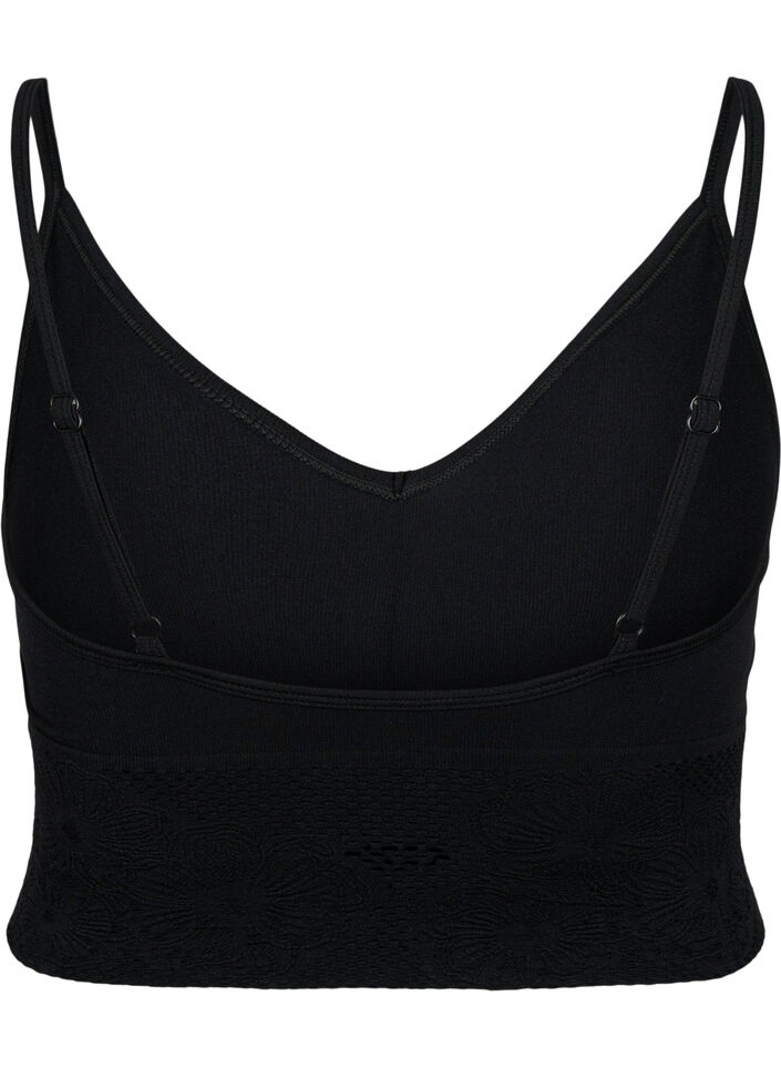 Soutien-gorge sans coutures, Black, Packshot image number 1