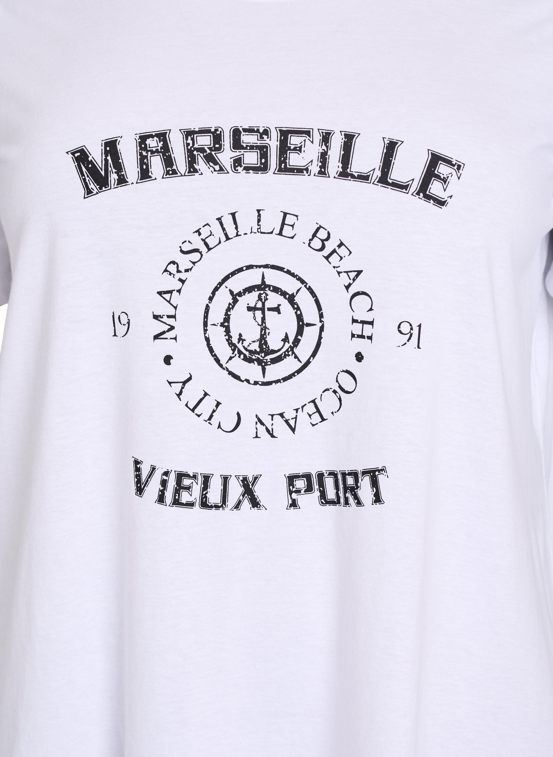ZizziT-shirt imprim&eacute;, Blanc, Packshot image number 2