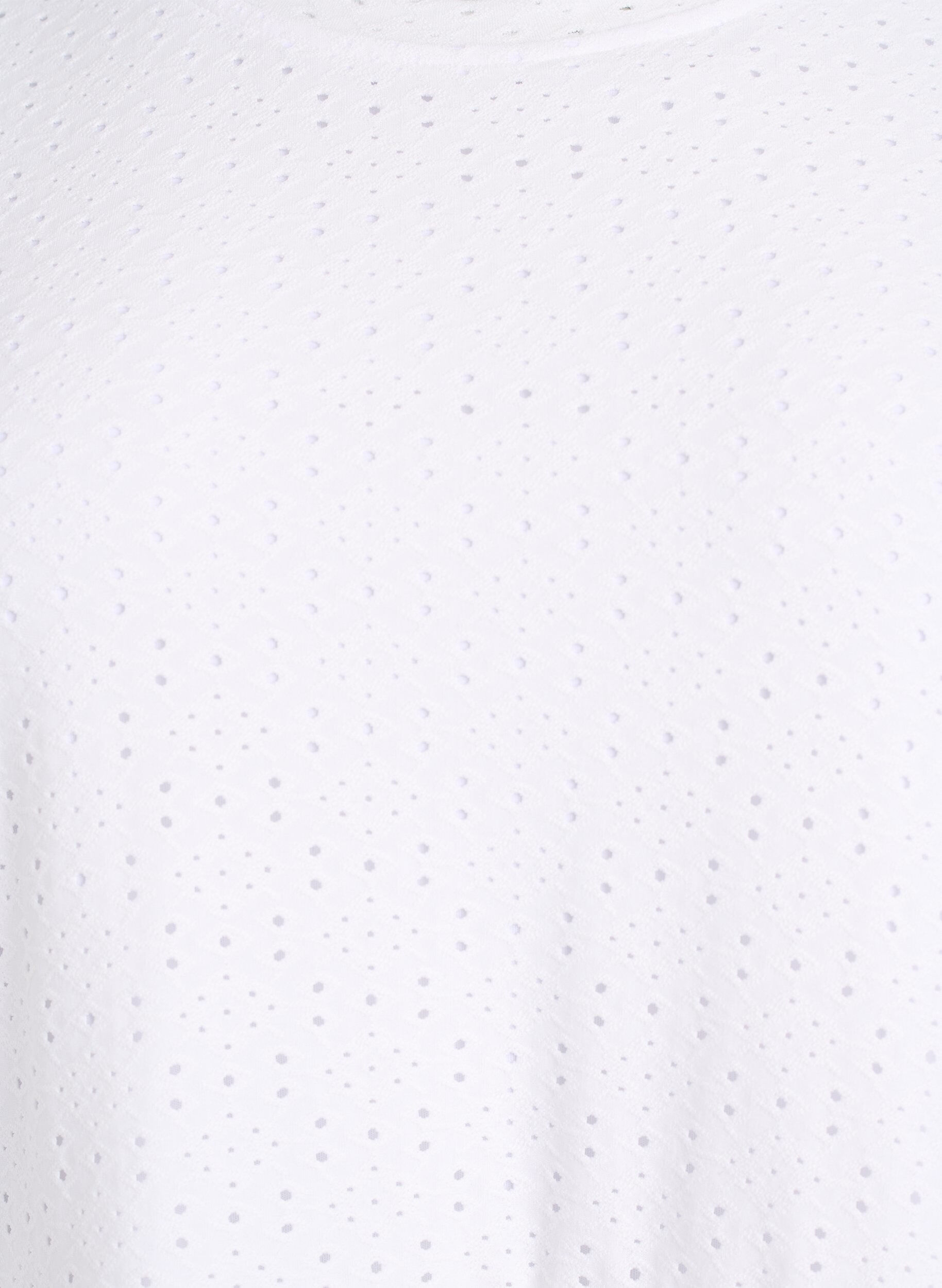 ZizziRobe courte avec motif en dentelle et jupe &agrave; volants, Blanc, Packshot image number 2