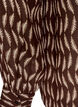 Blouse avec imprim&eacute; int&eacute;gral et patte de boutonnage courte, Marron, Packshot image number 3