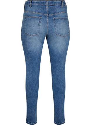 Jeans Sanna avec une coupe super slim et une fermeture à boutons, Blue denim, Packshot image number 1