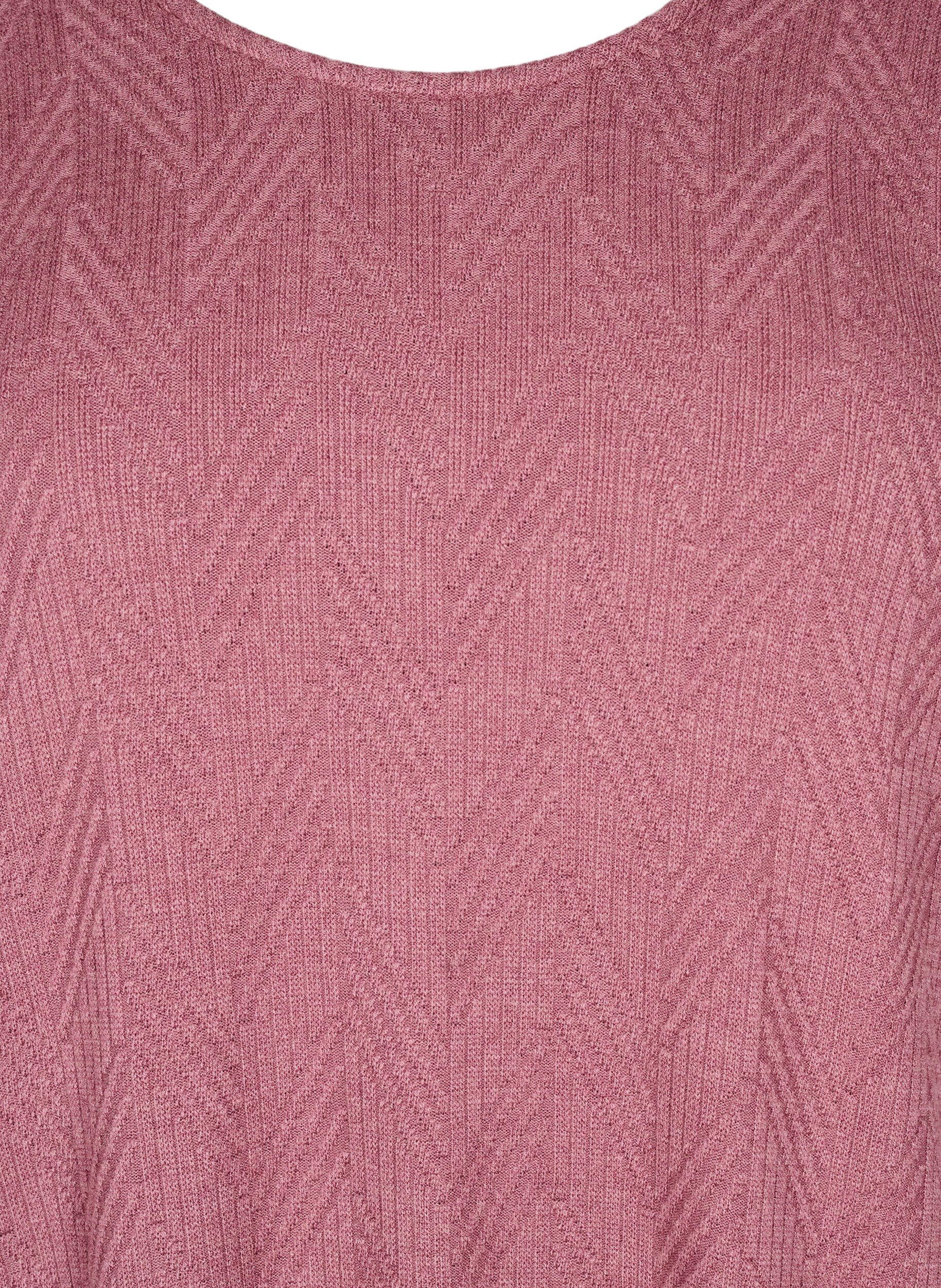 Zizzi Chemisier &agrave; motifs et manches longues, Marron, Packshot image number 2