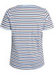 T-shirt en coton à rayures, Bleu, Packshot image number 1