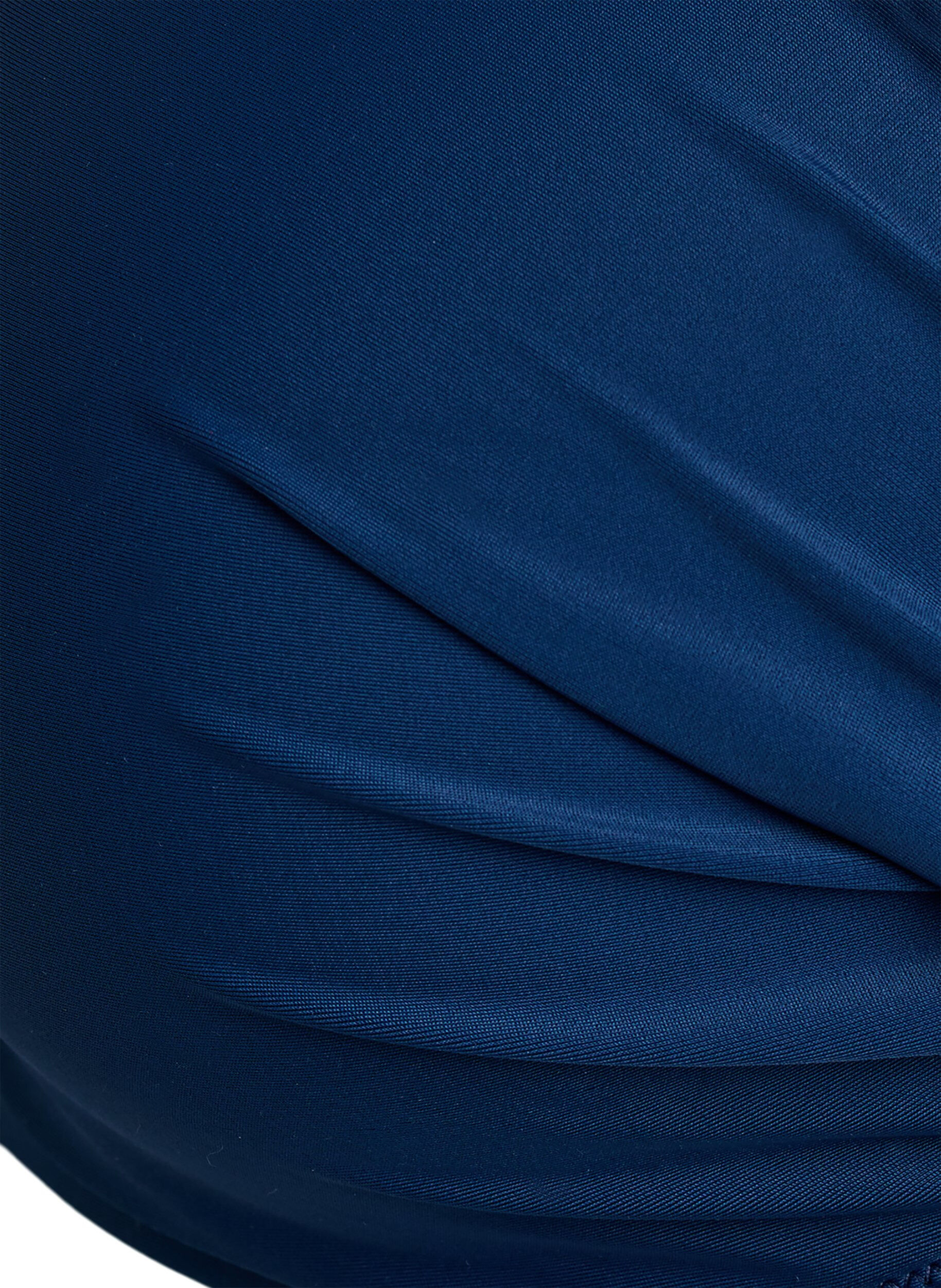 ZizziHaut de bikini avec armatures et drap&eacute;, Bleu, Packshot image number 2