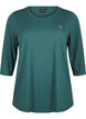 Haut de sport avec manches 3/4, Vert fonc&eacute;, Packshot image number 0
