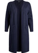 Cardigan long ouvert avec poches, Bleu, Packshot image number 0