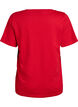 T-shirt basique &agrave; manches courtes avec col en V, Rouge, Packshot image number 1