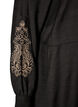 Robe en viscose avec broderies et volants &eacute;tag&eacute;s, Noir, Packshot image number 3