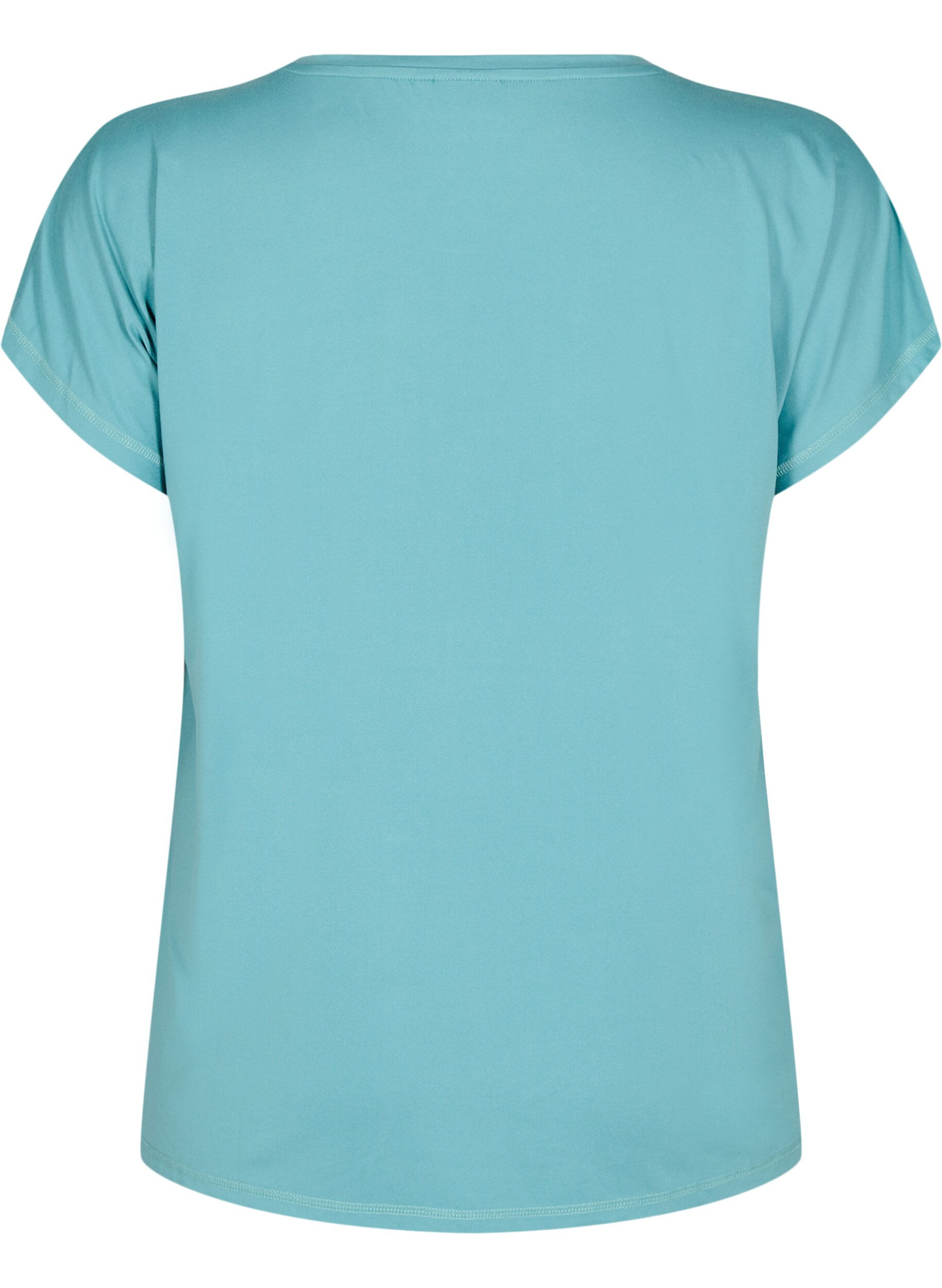 Zizzi T-shirt de sport uni, Vert, Packshot image number 1