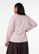 Chemise ample &agrave; carreaux avec ceinture &agrave; nouer, Rose, Model image number 2