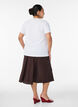Jupe en viscose avec une ceinture &eacute;lastique, Marron, Model image number 1
