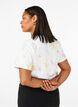 T-shirt en coton biologique avec imprimé floral, Bright W. AOP, Model image number 1