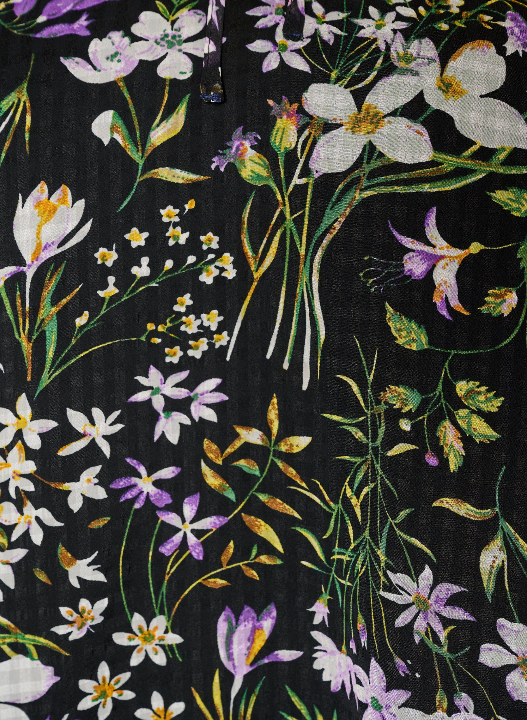ZizziTunique imprim&eacute;e florale en coupe A, Noir, Packshot image number 2
