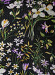 Tunique imprim&eacute;e florale en coupe A, Noir, Packshot image number 2