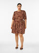 Robe &agrave; imprim&eacute; cachemire et ceinture &agrave; nouer, Marron, Model image number 1