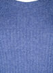 Robe en tricot côtelé avec fente, Gray Blue Mel., Packshot image number 2