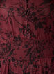 Robe maxi avec imprim&eacute; floral et smocks, Bordeaux fonc&eacute;, Packshot image number 2