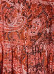 Robe midi en viscose avec imprim&eacute; cachemire, Orange, Packshot image number 2