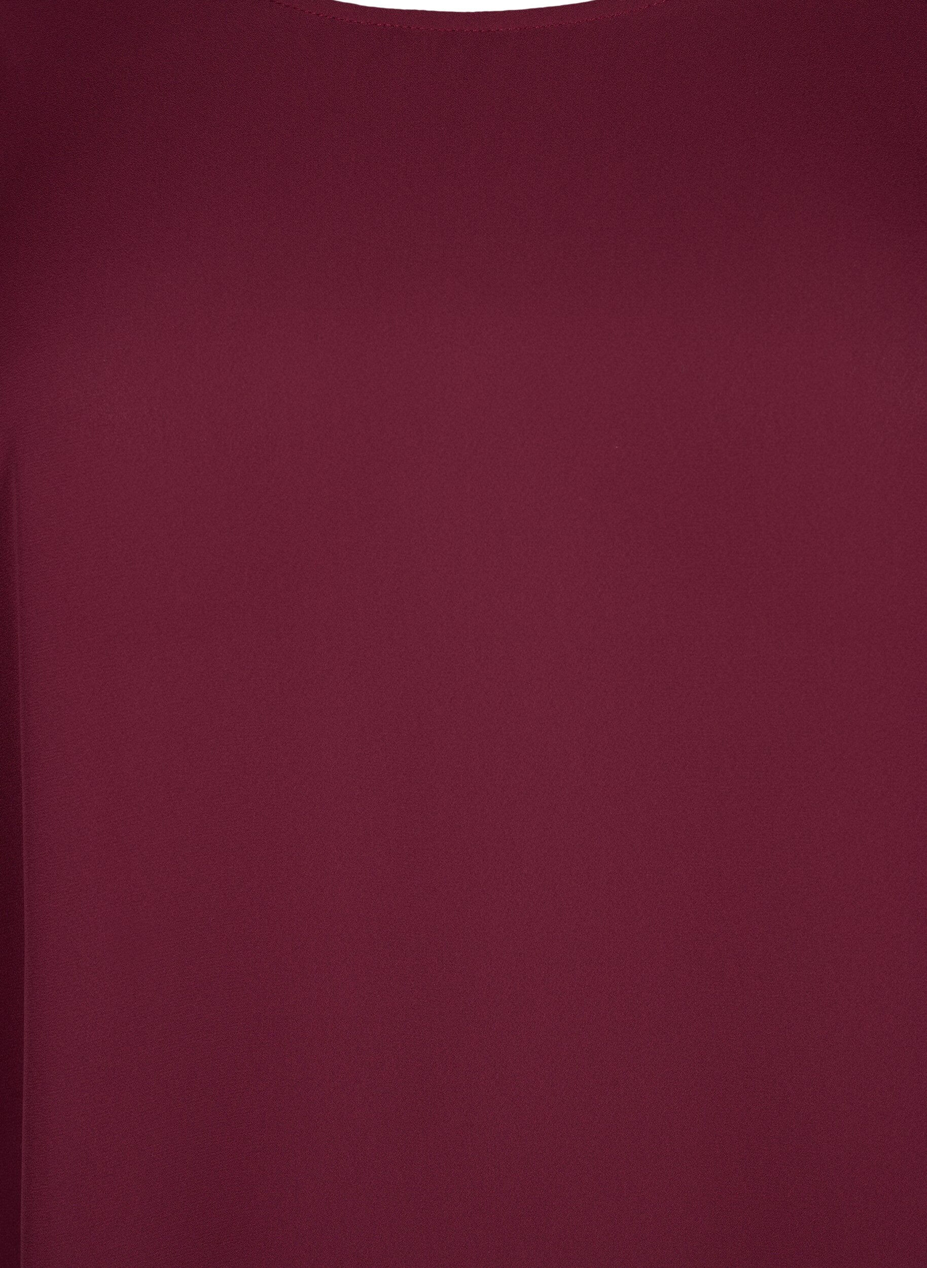 Zizzi Blouse avec d&eacute;tail en croix sur le dos, Port Royal, Packshot image number 2