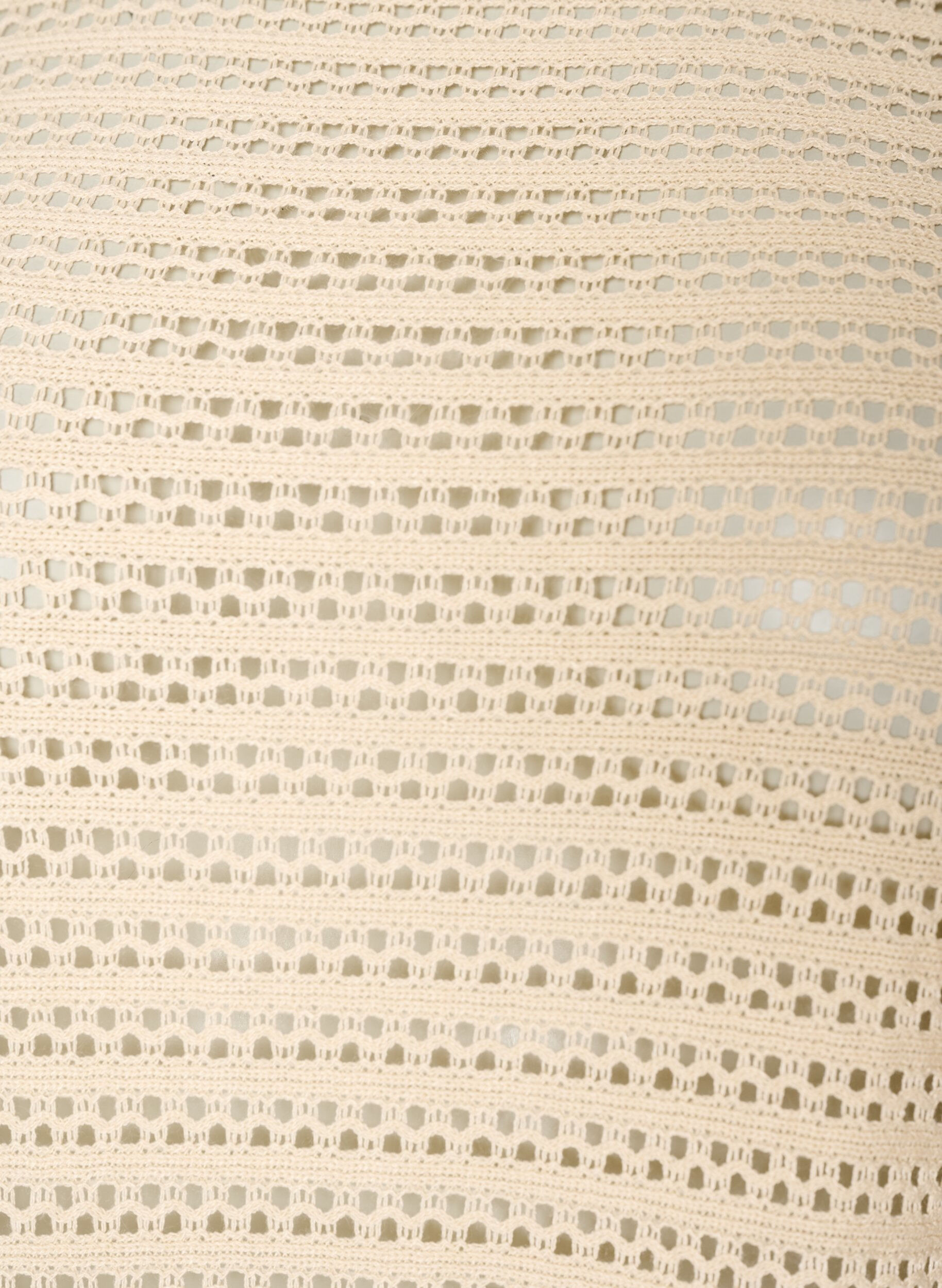 Zizzi Robe de plage avec broderie ajour&eacute;e et manches longues, Beige, Packshot image number 2