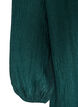 Robe &agrave; effet ballon et texture structur&eacute;e, Vert fonc&eacute;, Packshot image number 3