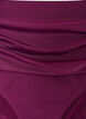 Culotte de bikini taille haute avec drap&eacute;, Violet, Packshot image number 2