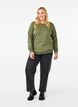 Sweatshirt avec broderie florale, D. L. Green W. emb., Model image number 2