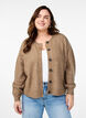 Cardigan en tricot c&ocirc;tel&eacute; avec boutons, Marron, Model image number 0