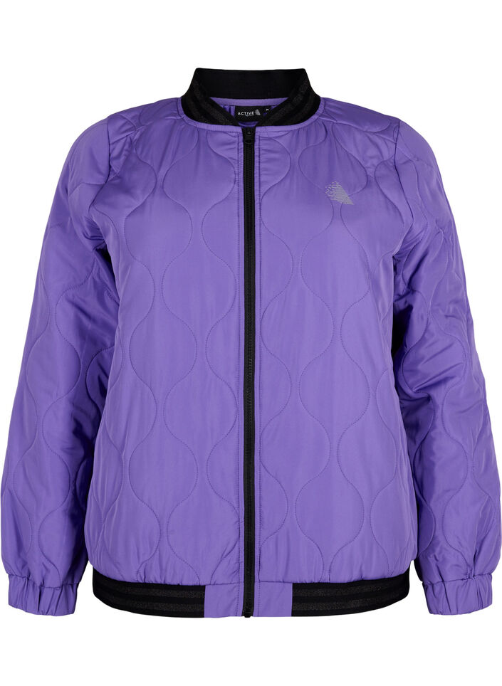 Blouson bombardier avec poches et paillettes, Passion Flower, Packshot image number 0
