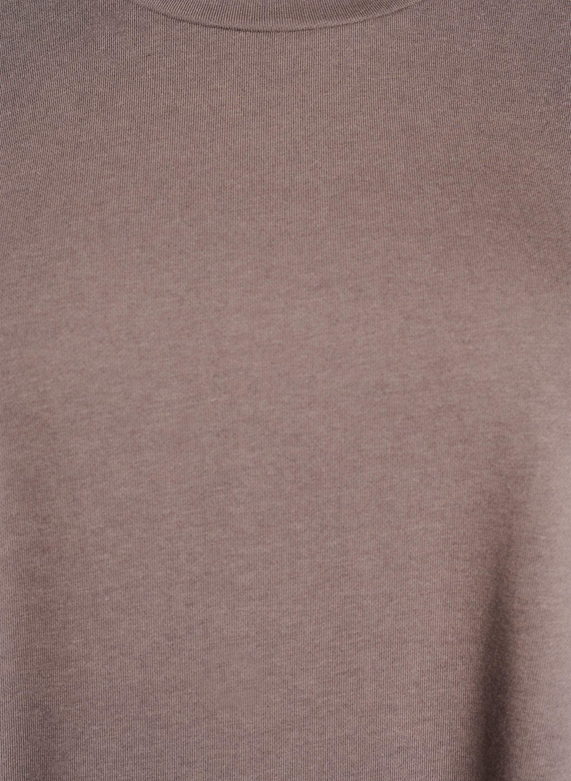 Zizzi Robe en jersey longueur genou avec poches et coupe &eacute;vas&eacute;e, Marron, Packshot image number 2