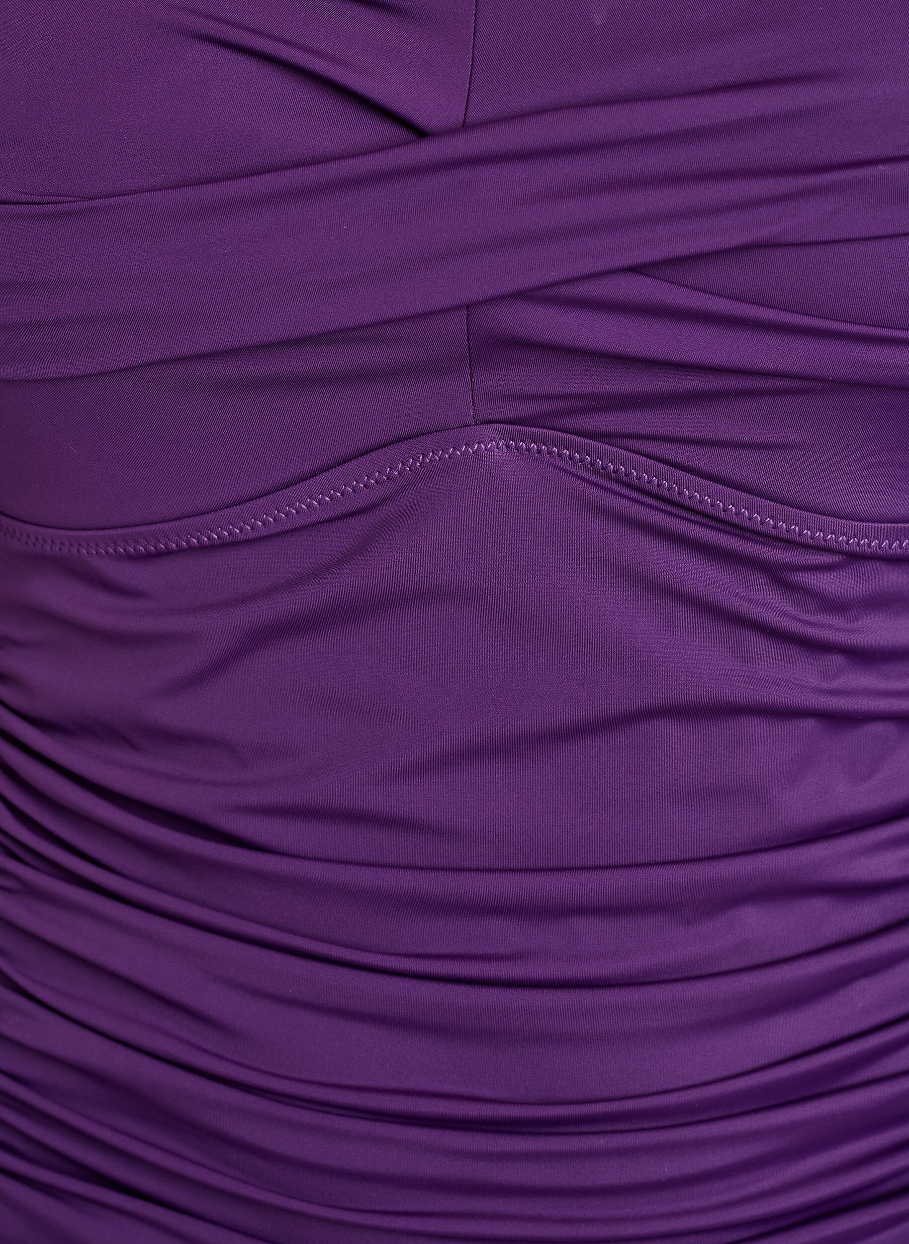 ZizziMaillot de bain drap&eacute; avec bonnets rembourr&eacute;s, Violet, Packshot image number 2