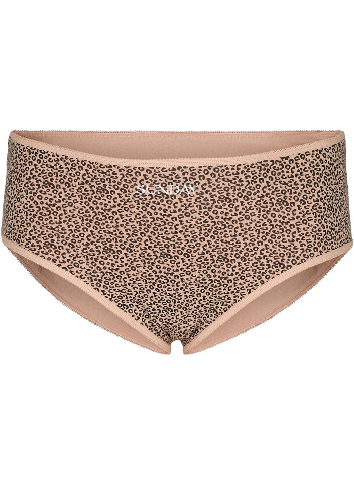 Lot de 7 culottes hipster à taille normale, Blue Multi Pack , Packshot image number 2