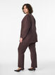 Pantalon avec poches et jambes droites, Marron, Model image number 1