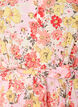 Robe midi fleurie en broderie anglaise et ceinture &agrave; nouer, Rose, Packshot image number 2