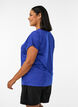 T-shirt d'entra&icirc;nement ample &agrave; manches courtes, Violet, Model image number 2
