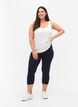 Leggings basiques longueur 3/4 en viscose, Bleu, Model image number 1