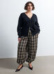 Cardigan avec zip double curseur, Noir, Model image number 1