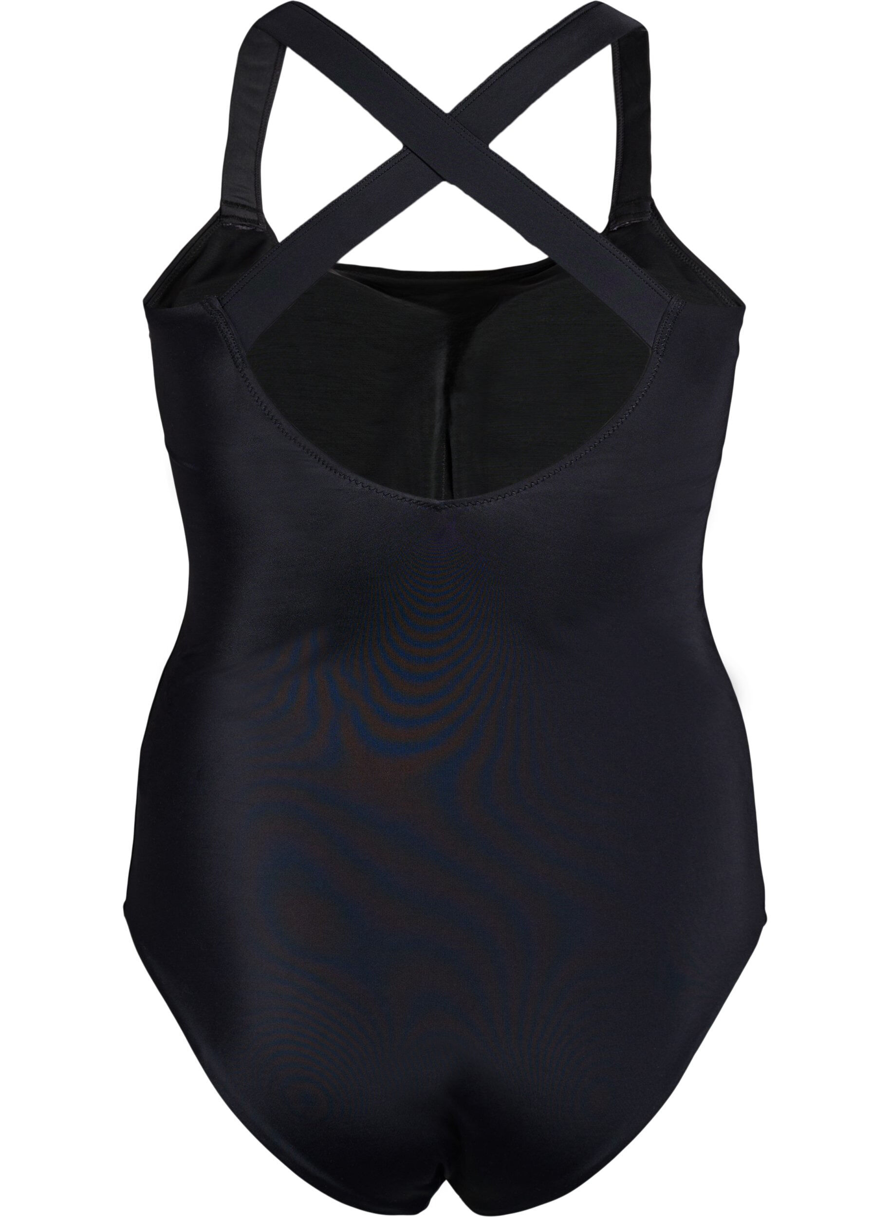 Zizzi Maillot de bain &agrave; bretelles crois&eacute;es, Noir, Packshot image number 1
