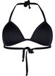 Soutien-gorge de bikini triangle solide, Noir, Packshot image number 0